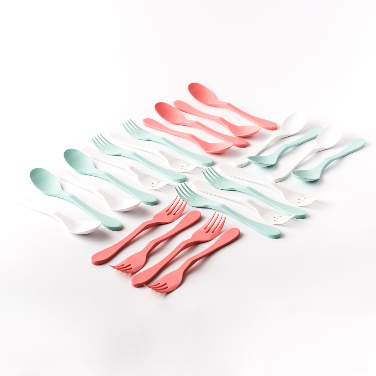 Eco 24 Pack Bamboo Flatware Set