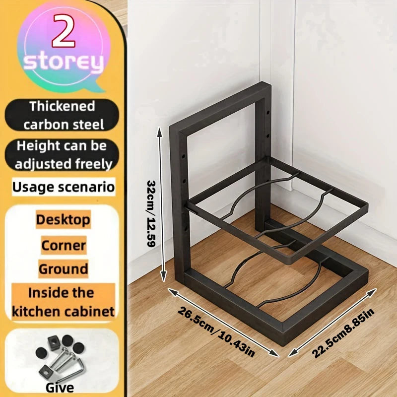 Adjustable Pot Rack Organizer
